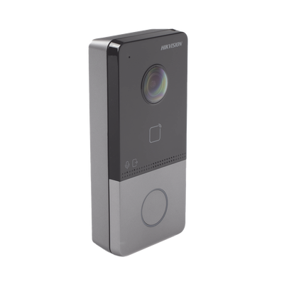 [DS-KV6113-PE1(C)] Videoportero IP 2 Megapixel / PoE Estandar / IP65 / Apertura desde Hik-connect / Soporta 1 Departamento y Hasta 6 Monitores / Soporta Tarjetas Mifare / 1 Salida Relay modelo DS-KV6113-PE
